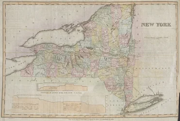 New York, gedaan door de staat New York om de memoires van Cadwallader Colden te begeleiden