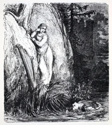 Nixen, uit De wereldgids voor kabouters, feeën, elfen en andere kleine wezens van Thomas Keightley (1789-1872), gepubliceerd in 1880