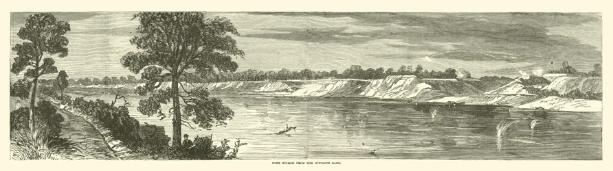 Port Hudson vanaf de overkant