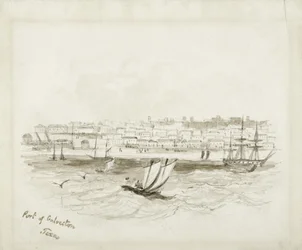 Haven van Galveston, Texas, late 1800s
