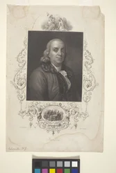 Portret van Benjamin Franklin