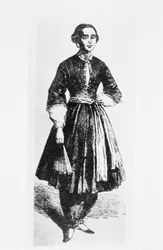 Portret van Amelia Bloomer (1818-94) c.1850