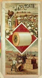 Poster die J & P Coats Cotton adverteert