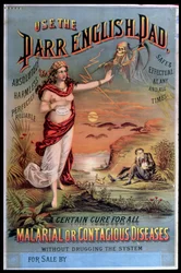 Poster die de Parr English Pad adverteert