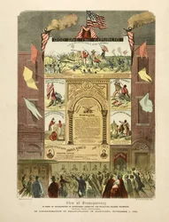 Poster ter viering van "Emancipatie in Maryland, 1 november"