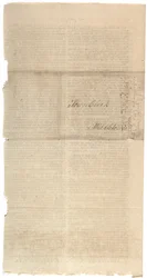 Resoluties die het NYS-voorstel voor amendementen op de Grondwet afdrukken, oktober 1788