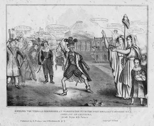 Richard de Derde uitgevoerd in Washington met het meest briljante succes door een gezelschap van amateurs, ca. 1834