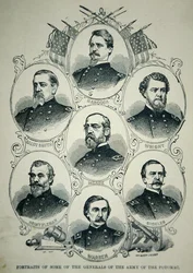 Zeven portretten van generaals van het Union Army of the Potomac