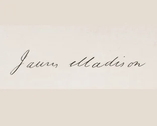 Handtekening van James Madison