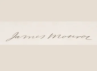 Handtekening van James Monroe