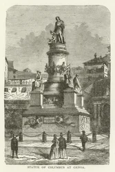 Standbeeld van Columbus in Genua