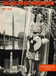 Het Chemische Meisje, voorpagina van het DuPont Magazine, juni 1940