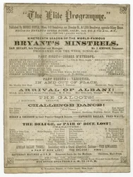Het Elite Programma voor Bryants Opera House, gepubliceerd door Morris Coster