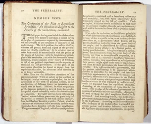 De Federalist, gepubliceerd in 1788 (prent)