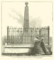 Het oude monument, markering van de overgave