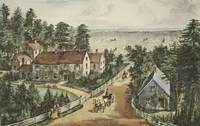 Het huis van de westerse boer