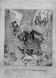 Moe van zijn speelgoed, of, Vier nullen gelijk aan een eenheid, ca. 1831