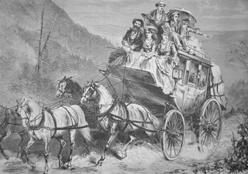 Reizen door het Amerikaanse Westen met de Concord Stagecoach in de jaren 1860