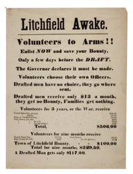 Unie wervingsposter, 1863