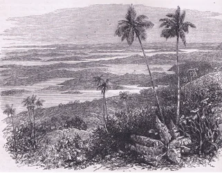 Uitzicht op de Bermudas, illustratie uit Cassell