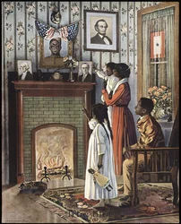 WWI Poster "True Blue", uitgegeven 1918 (kleur lithografie)