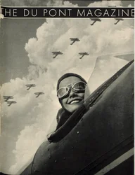 Vleugels in de lucht, voorpagina van het DuPont Magazine, mei 1934