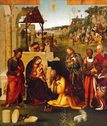 Aanbidding van de Wijzen, door Amico Aspertini (1475-1552)