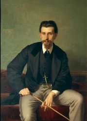 Portret van schilder Augusto Betti