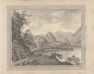 Uitzichten in Engeland, Schotland en Wales; Tour in Schotland: Bergachtig landschap met meer