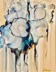 Etherisch Blauw Goud Flow