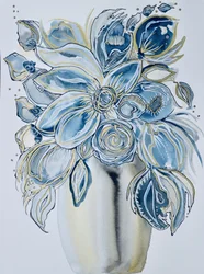 Indigo Gold bloeit