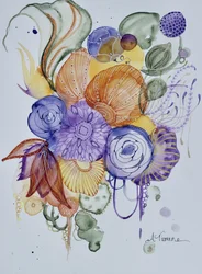 Levendige bloemenfantasie