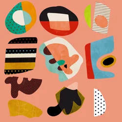 Minimalistische vormen Bunte2