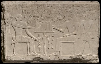 Stela van Tjenti en Nefret