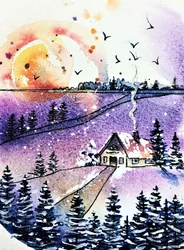 Gezellig winterhuisje