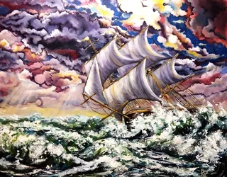 Door de storm varen