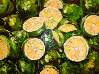Frisse groene limoenen