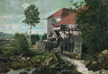 Vallei vanaf een molen