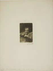 Een schilder-ets (zelfportret)
