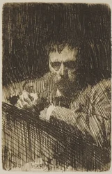 Een schilder-ets (zelfportret)