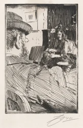Albert Besnard en Zijn Model