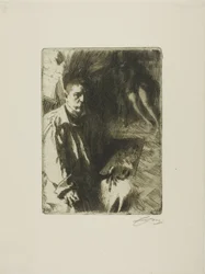 Zelfportret met Model II