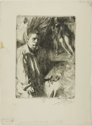 Zelfportret met Model II