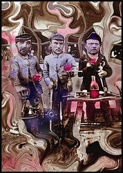 EEN GLAS OM BETER TE WERKEN, 2002 (Digitaal schilderij)