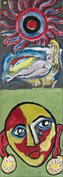 NUDE AND FACE, 2012 (acryl op jute doek gespannen op een houten frame)