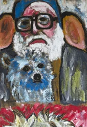 ZELFPORTRET MET LISA, 2012 (acryl op jute doek gespannen op een houten frame)
