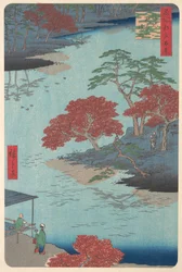 Binnenkant van het Akiba Heiligdom in Ukeji, 8e maand, Slangenjaar 1857