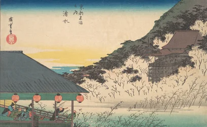 Kiyomizu Tempel, uit de serie Beroemde Uitzichten van Kyoto Kyoto meisho no uchi, ca. 1834