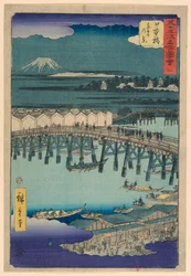 Nihonbashi uit de serie 53 Stations van Tokaido