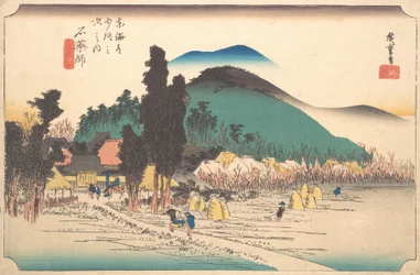 De Ishiyakushi-tempel in Ishiyakushi, 1834